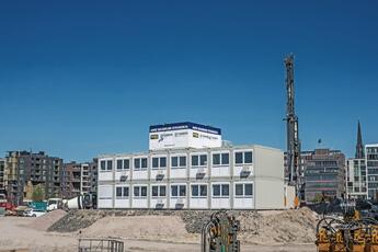 ELA Container - Werkstatt- und Lagercontainer Grossbaustelle in Hamburg