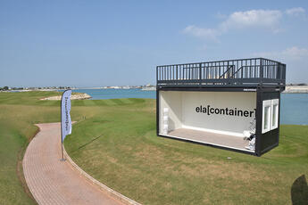 ELA Containeranlage für den Executive Golf Day in Dubai